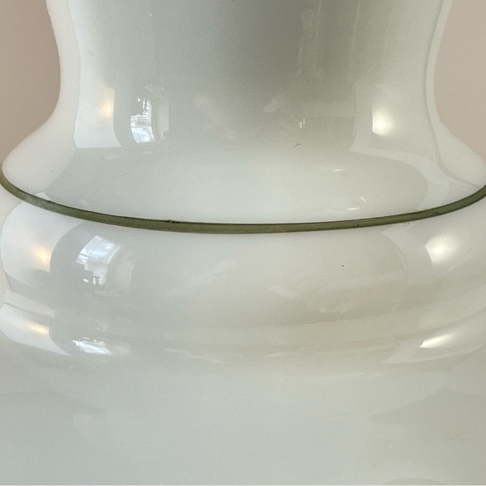 Italian Centrovetro Milk Glass Vase 11" Tall - Picture 10 of 14